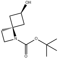 tert-butyl cis-6-hydroxy-1-azaspiro[3.3]heptane-1-carboxylate Structure