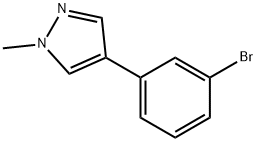 4-(3-bromophenyl)-1-methyl-1H-pyrazole 구조식 이미지