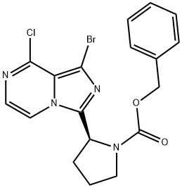 1420478-87-0 (S)-benzyl 2-(1-bromo-8-chloroimidazo[1,5-a]pyrazin-3-yl)pyrrolidine-1-carboxylate