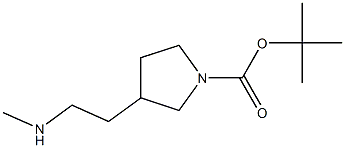tert-butyl 3-(2-(methylamino)ethyl)pyrrolidine-1-carboxylate Structure