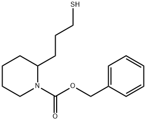 benzyl 2-(3-mercaptopropyl)piperidine-1-carboxylate 구조식 이미지