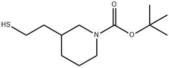 tert-butyl 3-(2-mercaptoethyl)piperidine-1-carboxylate Structure