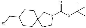 tert-butyl 8-(hydroxymethyl)-2-azaspiro[4.5]decane-2-carboxylate Structure