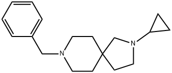 8-benzyl-2-cyclopropyl-2,8-diazaspiro[4.5]decane Structure