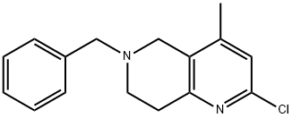 6-Benzyl-2-Chloro-4-Methyl-5,6,7,8-Tetrahydro-1,6-Naphthyridine 구조식 이미지