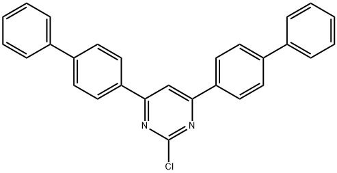 4,6-di(biphenyl-4-yl)-2-chloropyrimidine 구조식 이미지