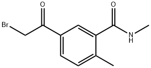 5-(bromoacetyl)-N,2-dimethylbenzamide Structure