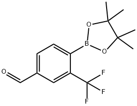 4-Formyl-2-(trifluoromethyl)phenylboronic acid pinacol ester 구조식 이미지