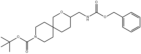 Tert-Butyl 3-((((Benzyloxy)Carbonyl)Amino)Methyl)-2-Oxa-9-Azaspiro[5.5]Undecane-9-Carboxylate Structure