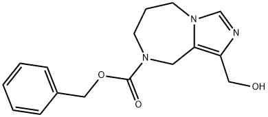 Benzyl 1-(Hydroxymethyl)-6,7-Dihydro-5H-Imidazo[1,5-A][1,4]Diazepine-8(9H)-Carboxylate 구조식 이미지