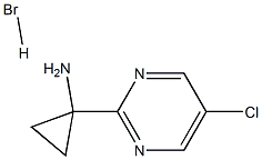 1-(5-chloropyrimidin-2-yl)cyclopropanamine hydrobromide 구조식 이미지