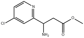 methyl 3-amino-3-(4-chloropyridin-2-yl)propanoate Structure