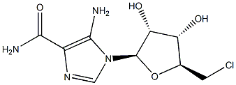 5-amino-1-((2R,3R,4S,5S)-5-(chloromethyl)-3,4-dihydroxytetrahydrofuran-2-yl)-1H-imidazole-4-carboxamide(WXG03202) Structure