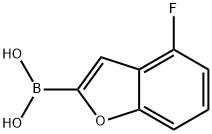 (4-Fluorobenzofuran-2-yl)boronic acid 구조식 이미지