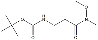 tert-butyl N-[3-[methoxy(methyl)amino]-3-oxopropyl]carbamate Structure