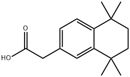 5,6,7,8-tetrahydro-5,5,8,8-tetramethyl-2-Naphthaleneacetic acid Structure