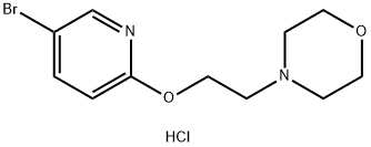 4-[2-(5-Bromo-pyridin-2-yloxy)-ethyl]-morpholine hydrochloride 구조식 이미지