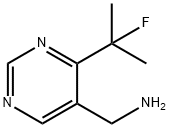 C-[4-(1-Fluoro-1-methyl-ethyl)-pyrimidin-5-yl]-methylamine Structure