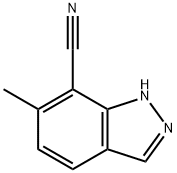 6-Methyl-1H-indazole-7-carbonitrile Structure