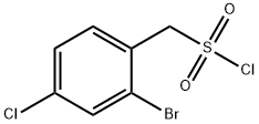 (2-Bromo-4-chlorophenyl)methanesulfonyl chloride 구조식 이미지