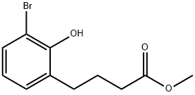 methyl 4-(3-bromo-2-hydroxyphenyl)butanoate Structure