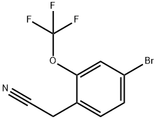 4-Bromo-2-(Trifluoromethoxyphenyl)Acetonitirle Structure