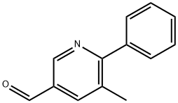 3-Methyl-2-phenylpyridine-5-carboxaldehyde 구조식 이미지
