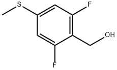 (2,6-difluoro-4-(methylthio)phenyl)methanol 구조식 이미지