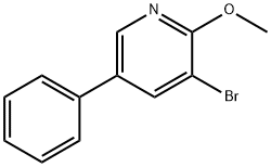 3-Bromo-2-methoxy-5-phenylpyridine Structure