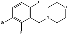 4-(2,6-Difluoro-3-bromobenzyl)morpholine Structure