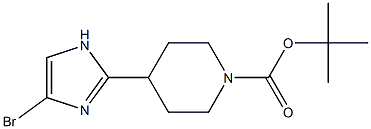 tert-butyl 4-(4-bromo-1H-imidazol-2-yl)piperidine-1-carboxylate Structure