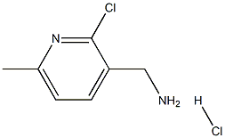 (2-chloro-6-methylpyridin-3-yl)methanamine hydrochloride 구조식 이미지