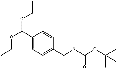 tert-butyl 4-(diethoxymethyl)benzyl(methyl)carbamate Structure