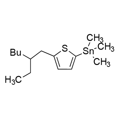 (5-(2-ethylhexyl)thiophen-2-yl)trimethylstannane 구조식 이미지