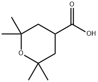 2,2,6,6-tetramethyltetrahydro-2H-pyran-4-carboxylic acid Structure