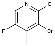 3-Bromo-2-chloro-5-fluoro-4-methylpyridine Structure