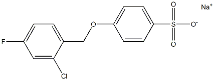 sodium 4-((2-chloro-4-fluorobenzyl)oxy)benzenesulfonate Structure