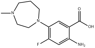 2-Amino-4-fluoro-5-(4-methyl-[1,4]diazepan-1-yl)-benzoic acid Structure