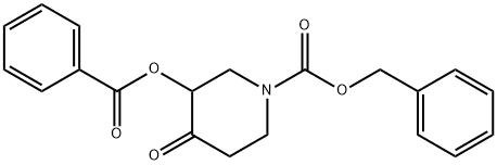 Benzyl 3-(Benzoyloxy)-4-Oxopiperidine-1-Carboxylate 구조식 이미지