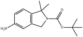 tert-butyl 5-amino-1,1-dimethylisoindoline-2-carboxylate 구조식 이미지