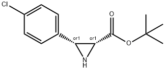 cis-tert-Butyl 3-(4-chlorophenyl)aziridine-2-carboxylate Structure