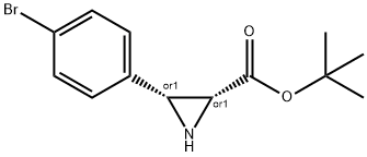 cis-tert-Butyl 3-(4-bromophenyl)aziridine-2-carboxylate Structure