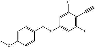 5-(4-methoxybenzyloxy)-2-ethynyl-1,3-difluorobenzene Structure