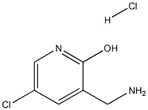 3-(aminomethyl)-5-chloropyridin-2-ol hydrochloride 구조식 이미지