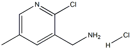 (2-chloro-5-methylpyridin-3-yl)methanamine hydrochloride 구조식 이미지