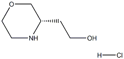 2-((S)-morpholin-3-yl)ethanol hydrochloride 구조식 이미지