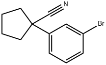 Cyclopentanecarbonitrile, 1-(3-bromophenyl)-
 구조식 이미지