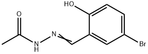 (E)-N'-(5-bromo-2-hydroxybenzylidene)acetohydrazide 구조식 이미지
