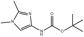 tert-butyl 1,2-dimethyl-1H-imidazol-4-ylcarbamate Structure