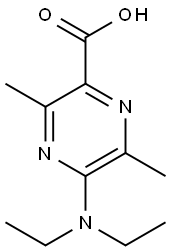 5-(Diethylamino)-3,6-dimethyl-2-pyrazinecarboxylic acid Structure